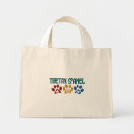 TIBETAN SPANIEL Mom Paw Print 1 Canvas Bag
