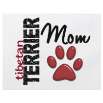 Tibetan Terrier Mom Paw Print 2 Flyer