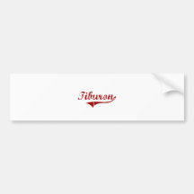 Tiburon California Classic Design Bumper Sticker