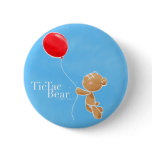 Tic Tac Bear takes flight Pinback Button