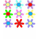 Tic-Tac-Toe Flowers t-shirts
