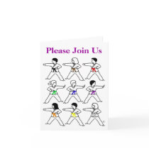 Tic Tac Toe Kids Fill In Invitations cards