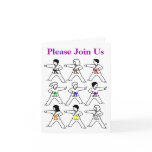 Tic Tac Toe Kids Fill In Invitations cards