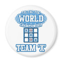 Tic Tac Toe World Championship - Team "X" magnets by BoogieMonst Tic Tac Toe World Championship - Team "X" magnets