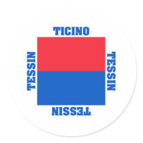 Ticino Switzerland Canton Flag stickers