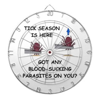 Tick-Season Is Here Got Blood-Sucking Parasites On Dartboard