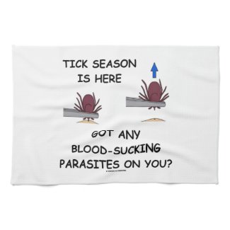 Tick-Season Is Here Got Blood-Sucking Parasites On Kitchen Towels