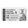 Ticket Design Save the Date Photo Card