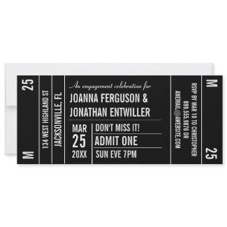 Ticket Stub Party Invitation invitation