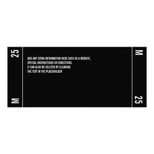 Ticket Stub Party Invitation