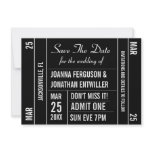 Ticket Stub Save The Date Invitation