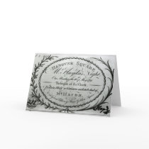 Ticket to 'Mr. Haydn's Night' in Hanover Greeting Cards
