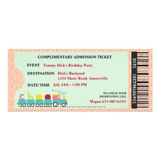 Ticket to Party Invitation