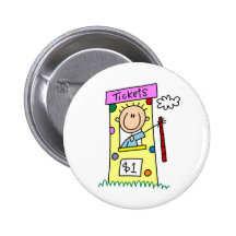 Tickets For The Fair Stick Figure Button
