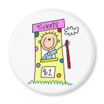 Tickets For The Fair Stick Figure Magnet