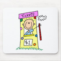 Tickets For The Fair Stick Figure Mousepad by stick_figures Tickets For The Fair Stick Figure Mousepad
