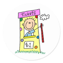 Tickets For The Fair Stick Figure Sticker