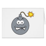 Ticking Bomb Smiley Face Greeting Card