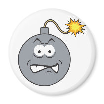 Ticking Bomb Smiley Face magnets by doonidesigns Ticking Bomb Smiley Face magnets