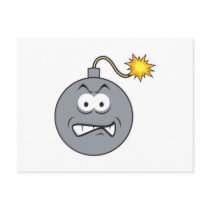 Ticking Bomb Smiley Face postcards by doonidesigns Ticking Bomb Smiley Face postcards