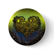 Ticking Heart buttons by northerngrunge Ticking Heart buttons