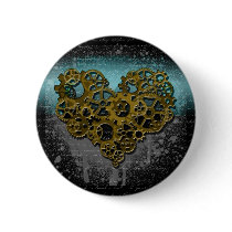 Ticking Heart buttons by northerngrunge Ticking Heart buttons
