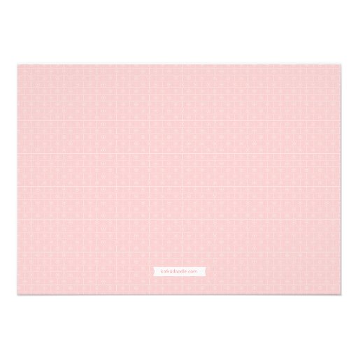 Tickled Pink Baby Girl Modern Baby Shower Custom Announcements