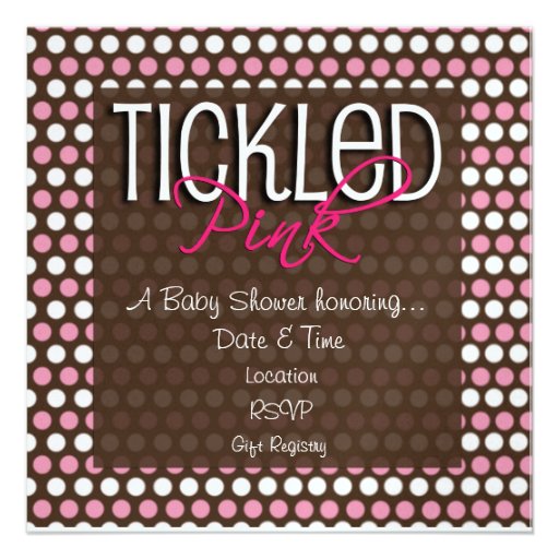 Tickled Pink! Personalized Invites