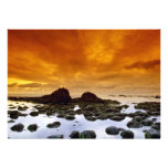 Tidal pools at sunset personalized announcements