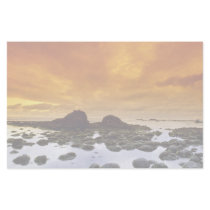 Tidal pools at sunset stationery