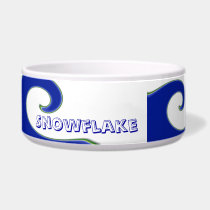 Tidal Wave Personalized Pet Bowl