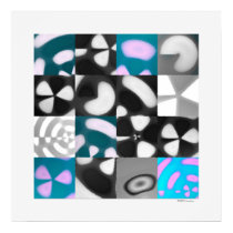 Tide Pool Grid 1, Digital Quilt (hi-res print)