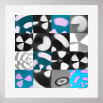 Tide Pool Grid 1, Digital Quilt (hi-res print)