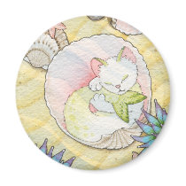 Tidepool treasures round magnet magnets