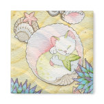 Tidepool treasures square magnet