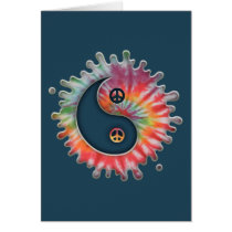 Tie0Dye Yin-Yang Card
