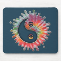 Tie0Dye Yin-Yang Mousepad