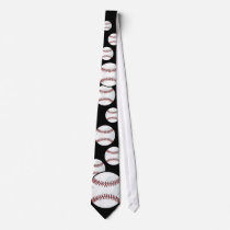 Tie - Baseball by pawtraitart Tie - Baseball