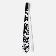 Tie Black & White Style Abstract