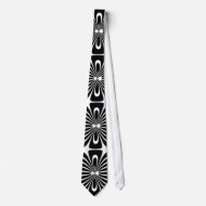 Tie Black & White Style Bloom Print