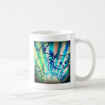 Tie Die Cat Artwork mugs