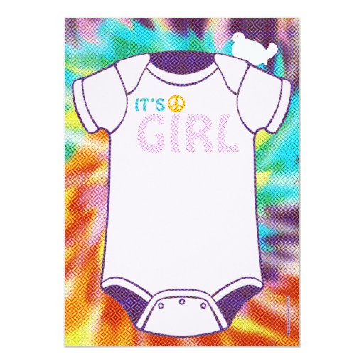 Tie Dye Baby Shower Invitations | Zazzle