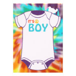 Tie Dye Baby Shower Invitations Boys invitations