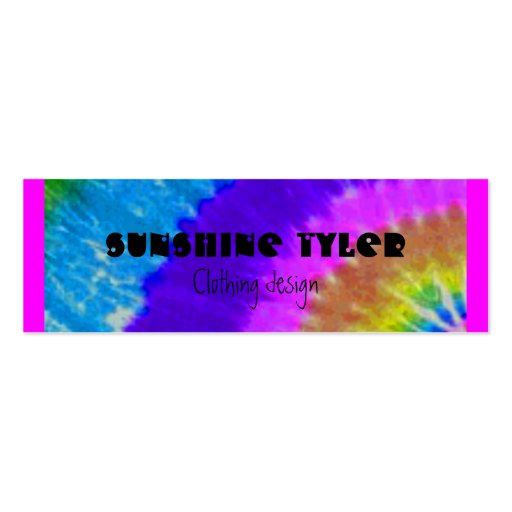 tie-dye business cards (front side)