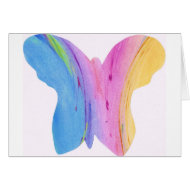 TIE DYE BUTTERFLY card