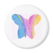 TIE DYE BUTTERFLY magnets by sageworksart TIE DYE BUTTERFLY magnets