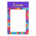Tie dye customizable stationary custom stationery