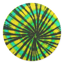 Tie-Dye Design Round Stickers