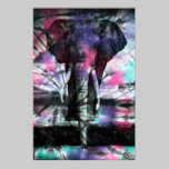 Tie-Dye Elephant Poster posters