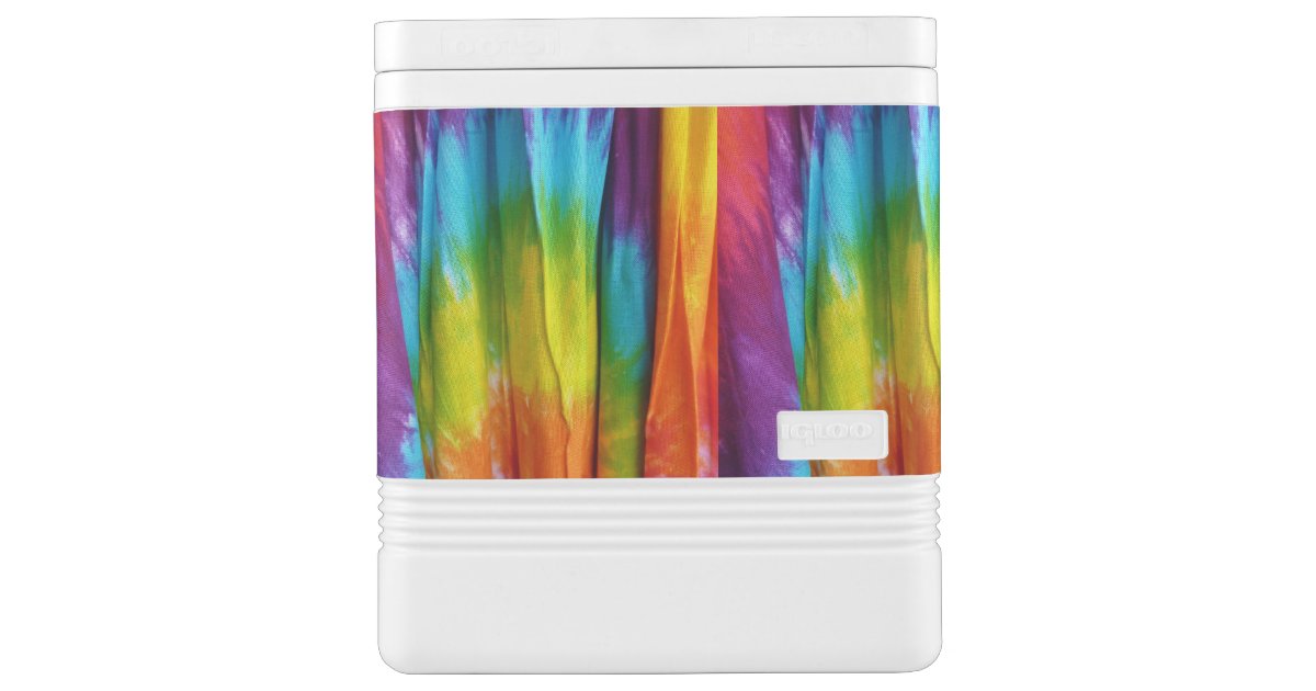 TieDye Fabric Print Cooler Zazzle